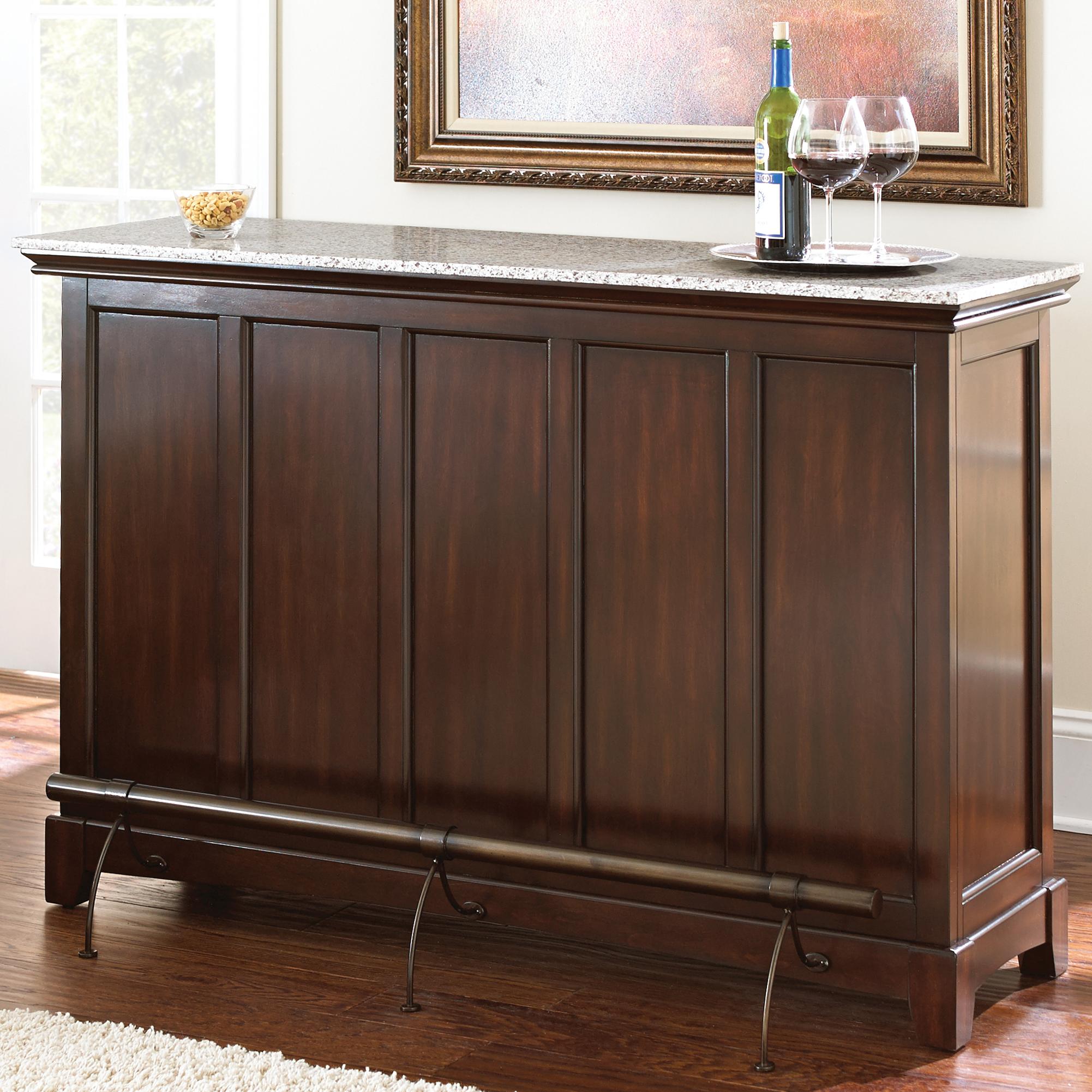 Steve Silver Newbury Bar Unit with Stone Top Walker's Furniture Bars